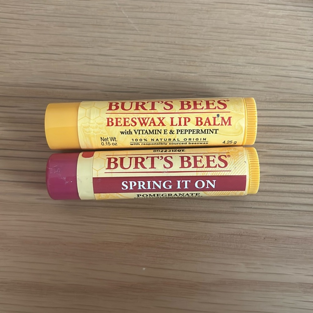 NWT two Burt’s Bees lip balm